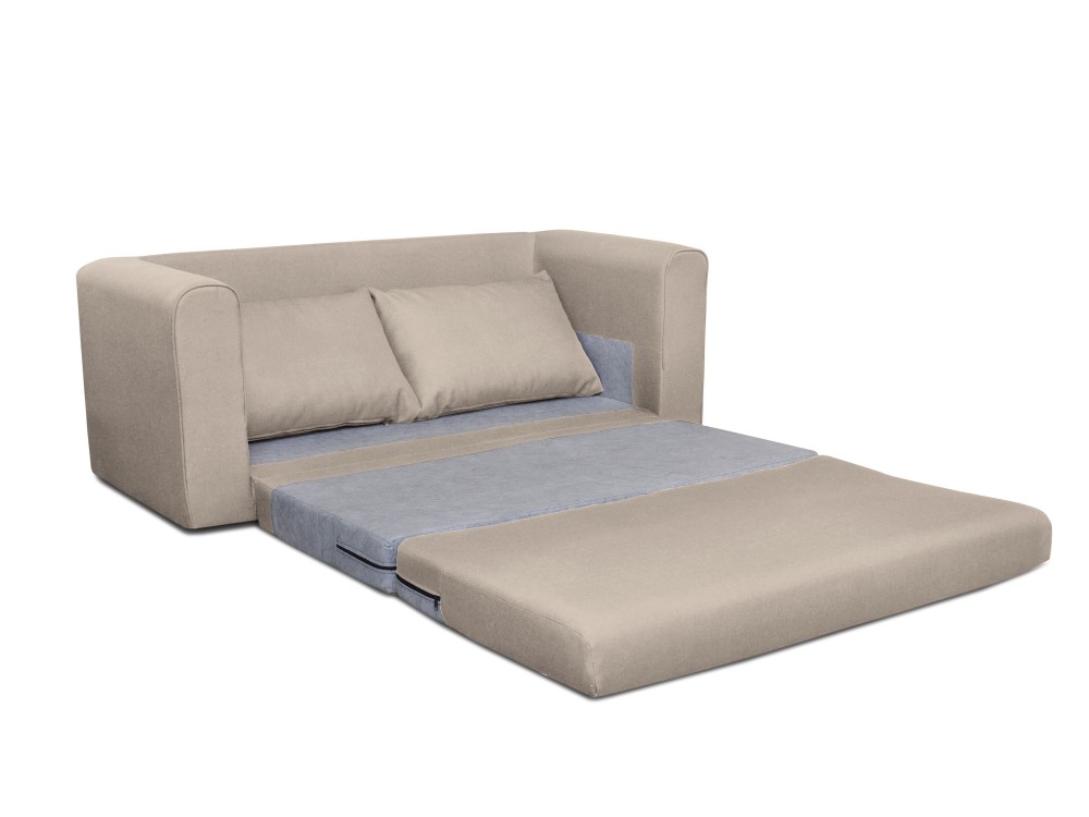 Sofa with bed function (honolulu) cosmopolitan design beige, structured