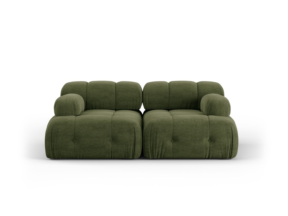 Modulārais dīvāns &#39;ferento&#39; zaļš, strukturēts audums