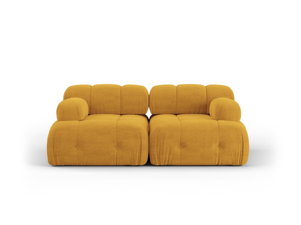 Модульный диван &quot;ференто&quot; горчичный, структурированная ткань