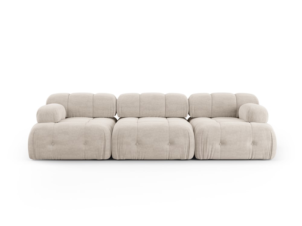 Modulārais dīvāns &#39;ferento&#39; bēšs, strukturēts audums