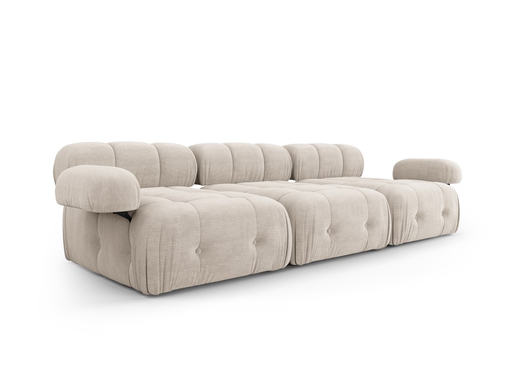 Modulārais dīvāns &#39;ferento&#39; bēšs, strukturēts audums