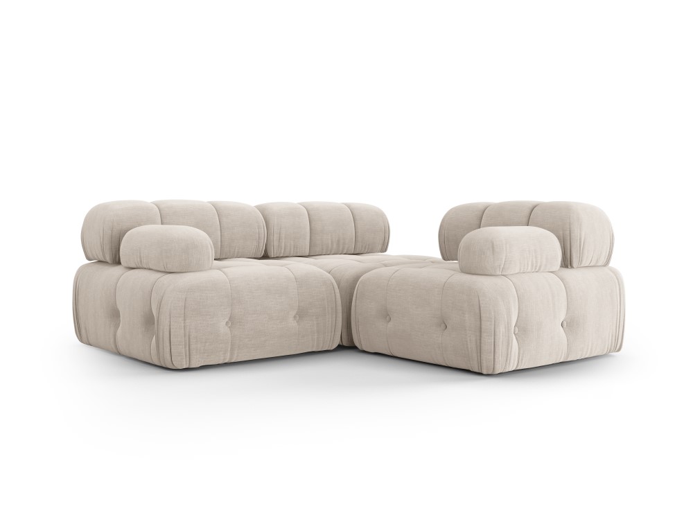 Modulaarinen sohva &#39;ferento&#39; beige, strukturoitu kangas