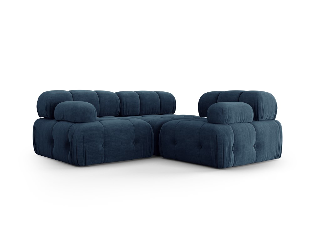 Modulārais dīvāns &#39;ferento&#39; zili džinsi, strukturēts audums