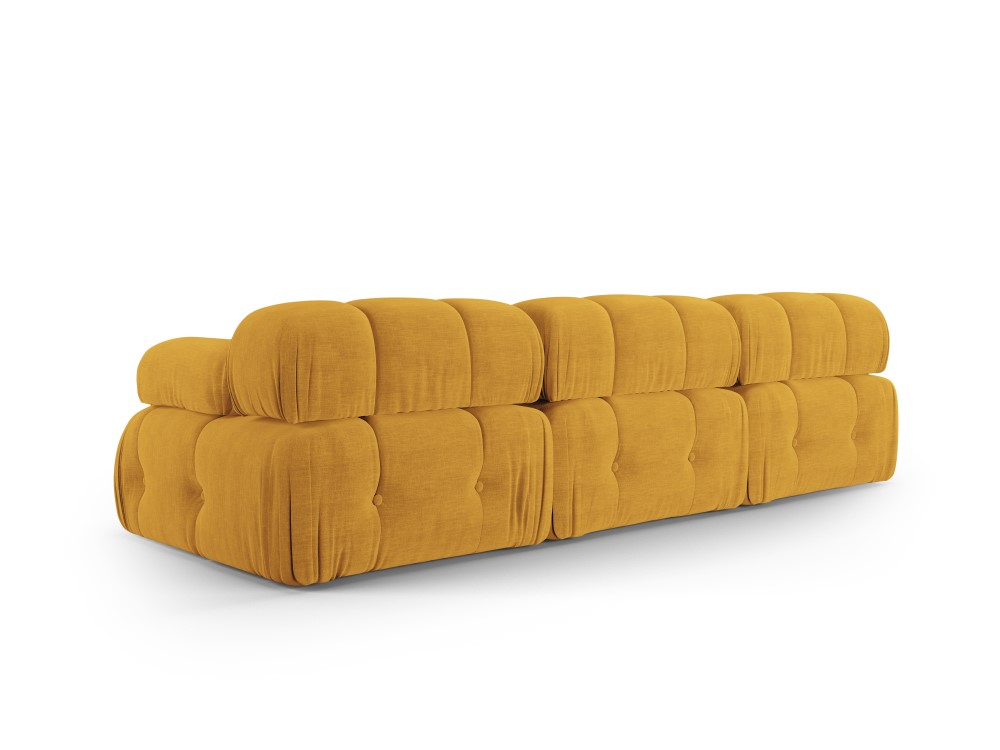Modulaarinen sohva &#39;ferento&#39; sinappi, strukturoitu kangas