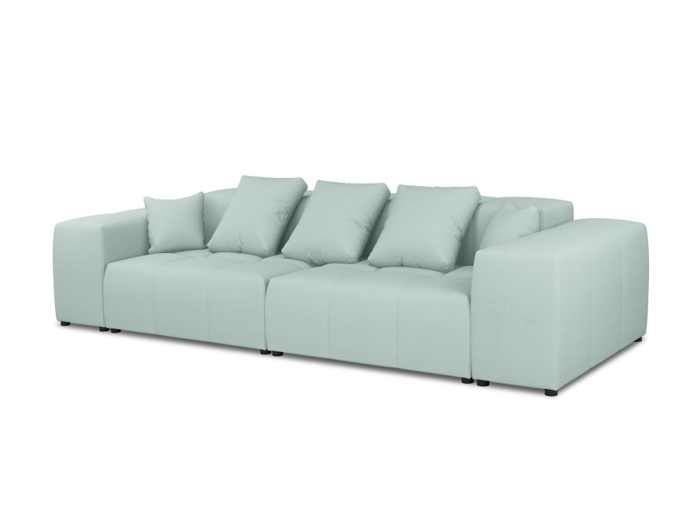 Dīvāns (romas) kosmopolītiska dizaina piparmētru, strukturēts audums