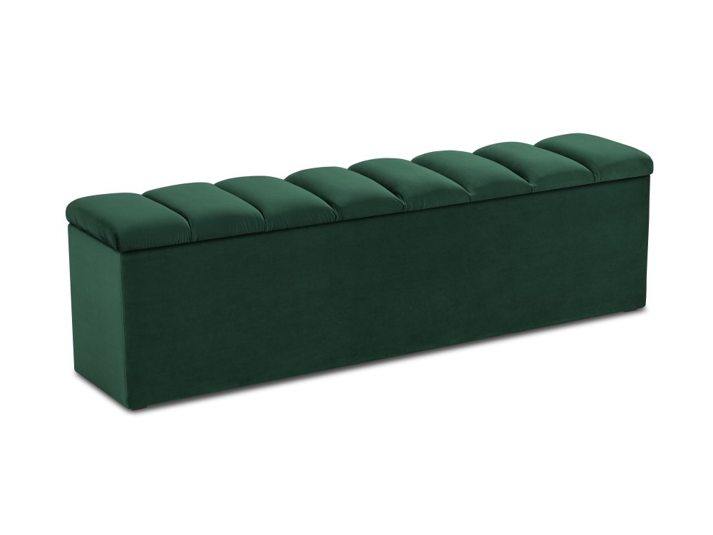 Bench (nj) cosmopolitan design bottle green, velvet, 47x34x140