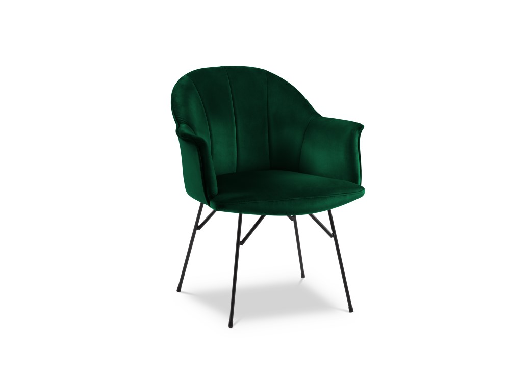 Samta krēsls (albi) kosmopolītiska dizaina zaļš