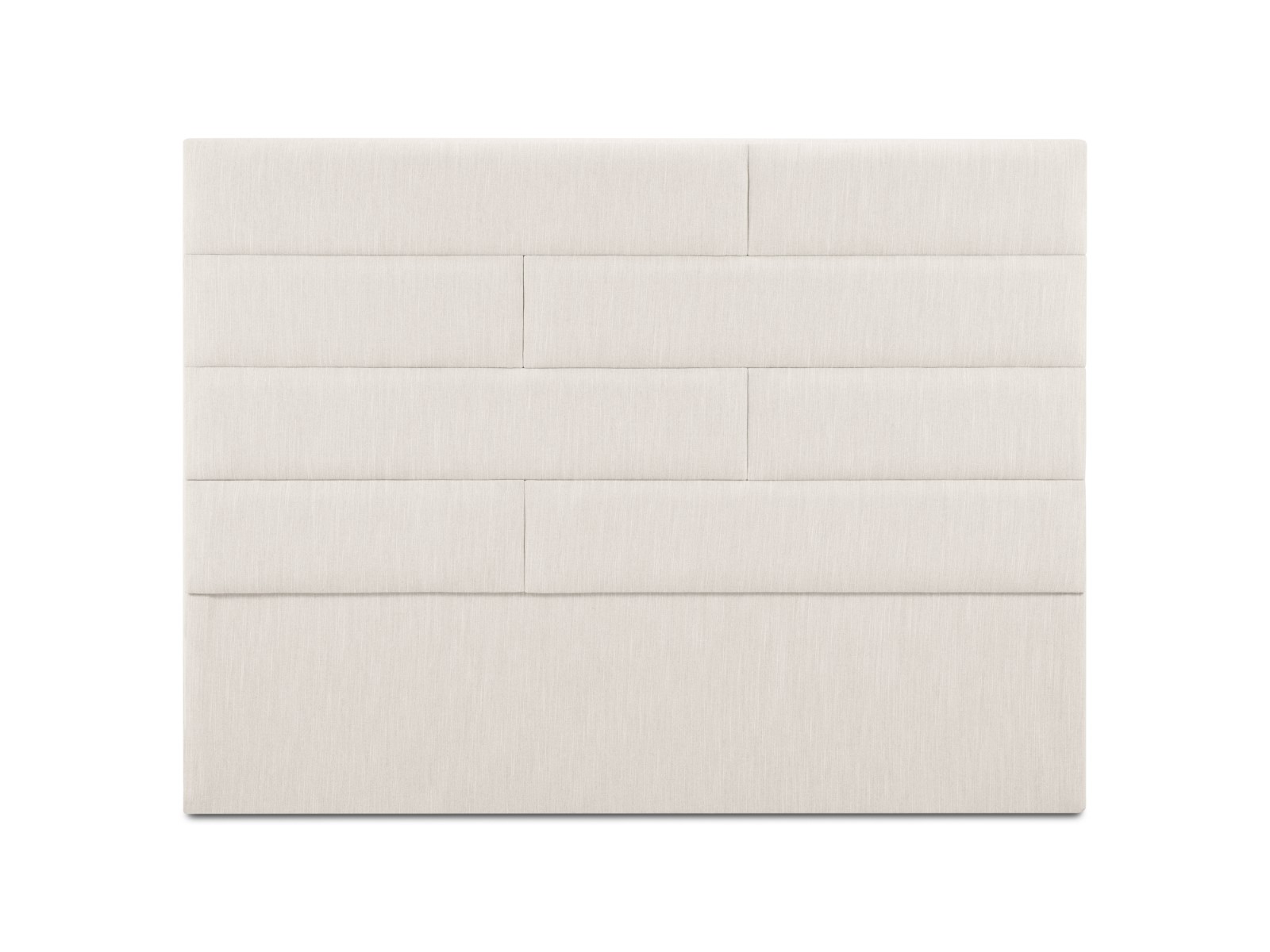 Headboard (ny) cosmopolitan design light beige, structured fabric, 120x10x140